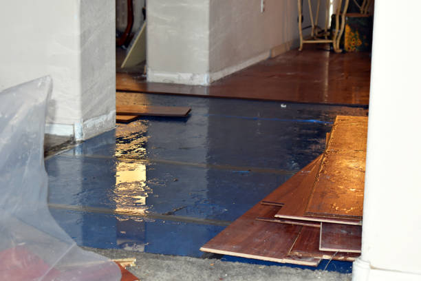 Professional Burst Pipe Cleanup technician working in White Plains, NY